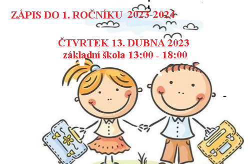 Zápis žáků do 1. ročníku šk. roku 2023- 2024